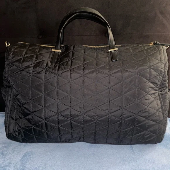 Kate Spade Carmella Quilted Weekend/Travel Bag Black - Picture 2 of 8